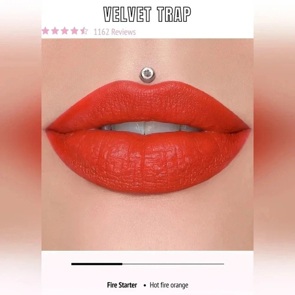 Jeffree Star Other - Jeffree Star, Velvet Trap Lipstick, Shade: "Fire Starter"